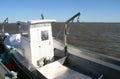 Fishing boat on the Tagus River Royalty Free Stock Photo