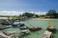 Fishing boat in Thai sea Royalty Free Stock Photo