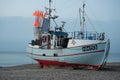 Fishing boat, Thorup Strand, Denmark - evening