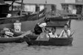 Fishing boat on the Tonle sap River