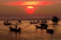 Fishing boat on twilight Royalty Free Stock Photo