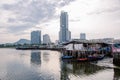 A fishing boat wharf at Sriracha, Thailand Royalty Free Stock Photo