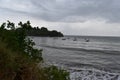 Fishing Boats in the Balandra Bay, Trinidad Royalty Free Stock Photo