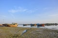 FISHING BOATS BANDAR E LAFT QESHM ISLAND IRAN Royalty Free Stock Photo