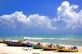 Fishing Boats on Beach