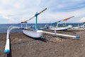 Fishing Boats on Beach, Amed, Bali, Indonesia Royalty Free Stock Photo