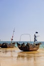 Fishing boats on beach