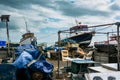 Fishing boats on the beach at Deal, Kent, England, UK Royalty Free Stock Photo