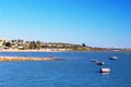 Fishing boats on the beach of Puerto Real in Cadiz, Andalusia. Spain Royalty Free Stock Photo