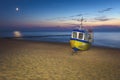 Fishing boats on the beach in Rewal Royalty Free Stock Photo