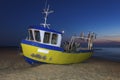 Fishing boats on the beach in Rewal Royalty Free Stock Photo