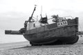 Fishing boats on beach at The Stade, Hastings, England Royalty Free Stock Photo