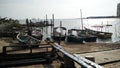 Fishing boats on the beach Royalty Free Stock Photo