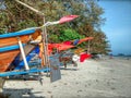 Fishing boats at the beach in Thailand Royalty Free Stock Photo