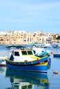 Fishing boats in Birzebugga habour, Malt.