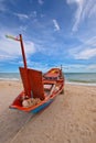 Fishing Boats in blue sky