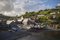 Fishing boats at Cadgwith Cove, Cornwall, England Royalty Free Stock Photo