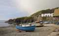 Fishing boats at Cadgwith Cove, Cornwall, England Royalty Free Stock Photo