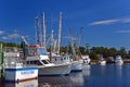 Fishing boats at Calabash, North Carolina Royalty Free Stock Photo