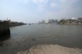 Fishing boats at Colaba fishing village, southern end of Mumbai Royalty Free Stock Photo