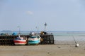 Fishing boats on dry land Royalty Free Stock Photo