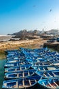 Fishing boats in Essaouira port, Morocco