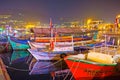 The fishing boats in the evening, Alanya