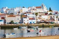 Fishing boats in Ferragudo, Algarve, Portugal Royalty Free Stock Photo