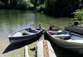 Fishing boats with fishing gear. Royalty Free Stock Photo