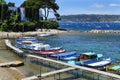 Fishing boats in the French Riviera, France Royalty Free Stock Photo