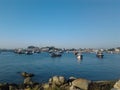 Fishing boats in Galicia, Spain Royalty Free Stock Photo