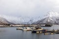 Fishing boats  at at Hadsel. Vesteralen islands Norway. Royalty Free Stock Photo