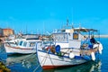The fishing boats in harbor of Chania, Crete, Greece