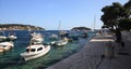 Fishing boats in harbor of the city of Hvar Royalty Free Stock Photo