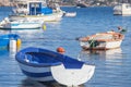 Fishing boats in a harbor Greece Royalty Free Stock Photo