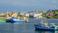 Fishing boats in the harbour in Bona Vista, Newfoundland, Canada.