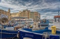 Fishing boats in the harbour at Camogli