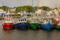 Fishing boats in the harbour. Greencastle. Inishowen. Donegal. Ireland Royalty Free Stock Photo