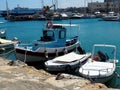 Fishing Boats In Harbour In Heraklion Crete Greece