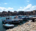 Fishing Boats In Harbour In Heraklion Crete Greece