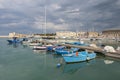 Fishing boats in the harbour at Trani, Puglia, Southern Italy