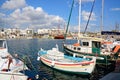 Fishing boats in Hersonissos harbour.