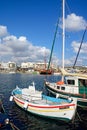 Fishing boats in Hersonissos harbour.