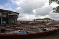 Fishing boats and houses on stilts, Ko Lanta, Thailand