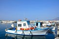 Fishing boats in Ierapetra harbour, Crete. Royalty Free Stock Photo