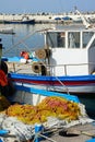 Fishing boats in Ierapetra harbour, Crete. Royalty Free Stock Photo