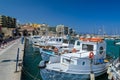 Fishing boats at Iraklion port Royalty Free Stock Photo