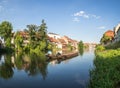 Fishing boats in Klein Venedig Bamberg Royalty Free Stock Photo