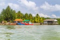 Fishing boats at the Koh Kho Khao island Royalty Free Stock Photo