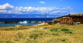 Fishing boats, Lake Baikal. Royalty Free Stock Photo